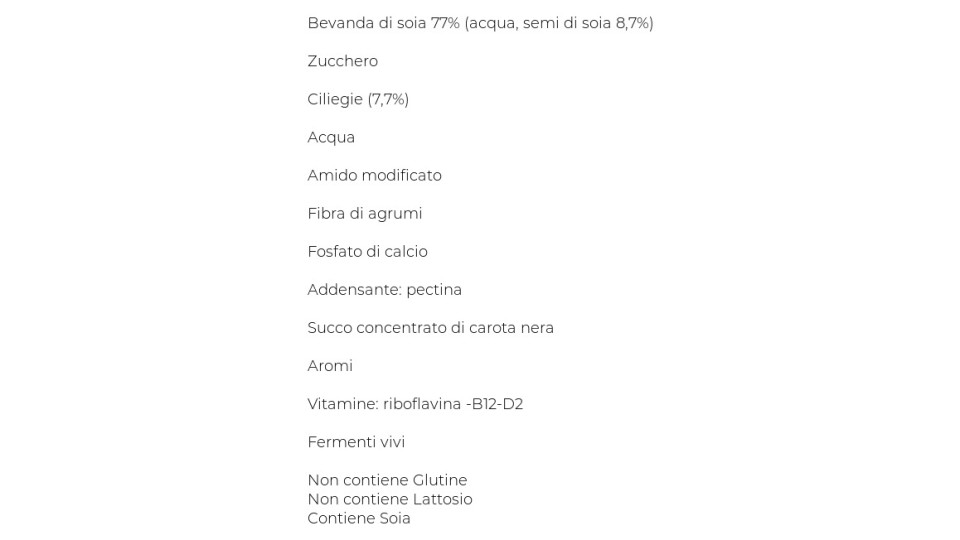 Valsoia Bontà e Salute Yosoi ciliegia