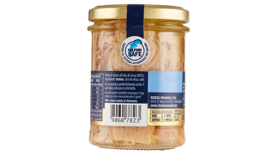 Rizzoli Filetti di Tonno Rosa in Olio di Oliva