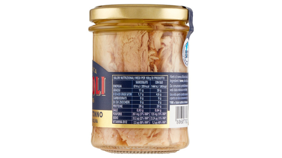 Rizzoli Filetti di Tonno Rosa in Olio di Oliva