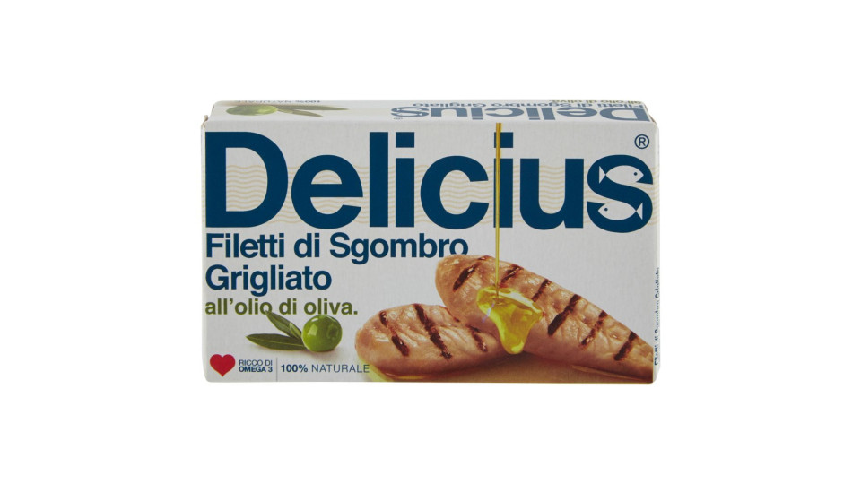 Delicius Filetti di Sgombro all'olio extravergine di oliva biologico