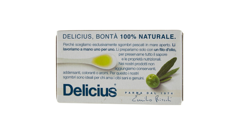 Delicius Filetti di Sgombro all'olio extravergine di oliva biologico