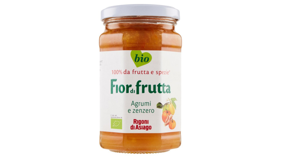 Rigoni di Asiago Fiordifrutta Agrumi e Zenzero confettura bio