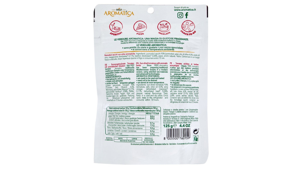 Aromatica Pomodori Secchi con Erbe Mediterranee