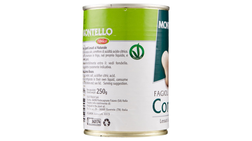 Montello Fagioli Giganti Corona Lessati al Naturale