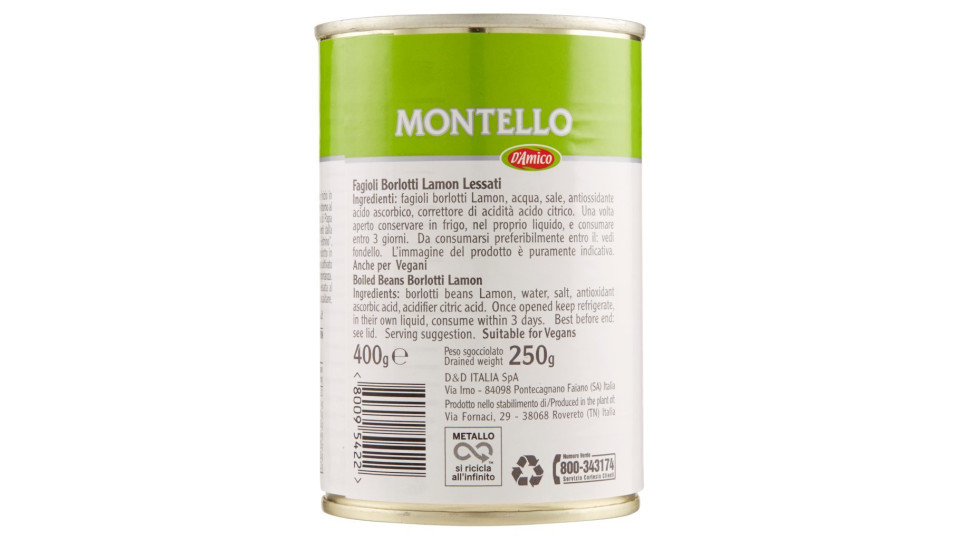 Montello Fagioli Borlotti Lamon