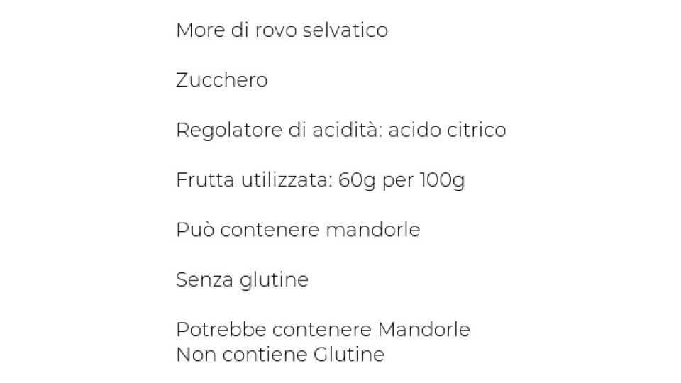 F.lli Chiaverini & C. Confettura extra di more di rovo selvatiche