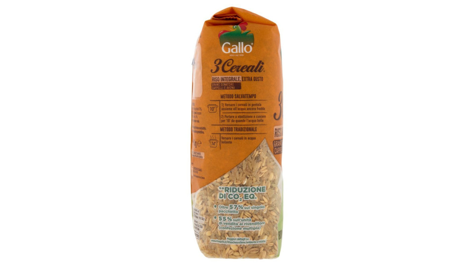 Gallo 3 Cereali Riso Integrale, Avena e Grano