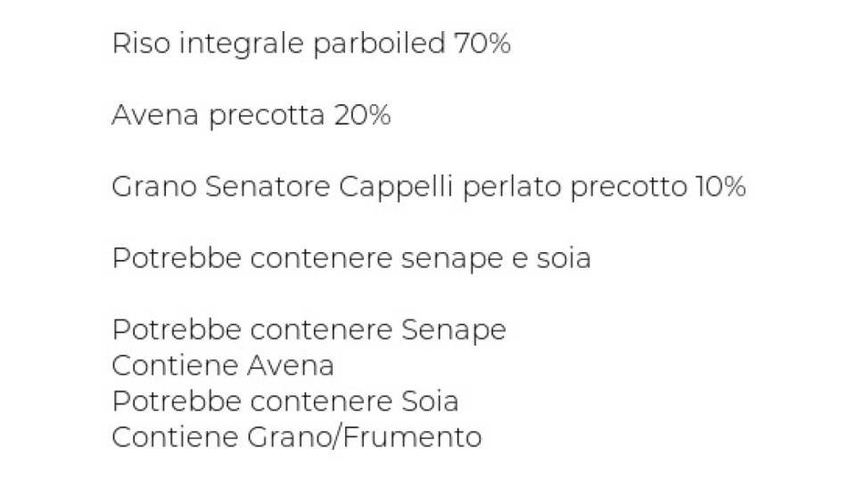 Gallo 3 Cereali Riso Integrale, Avena e Grano