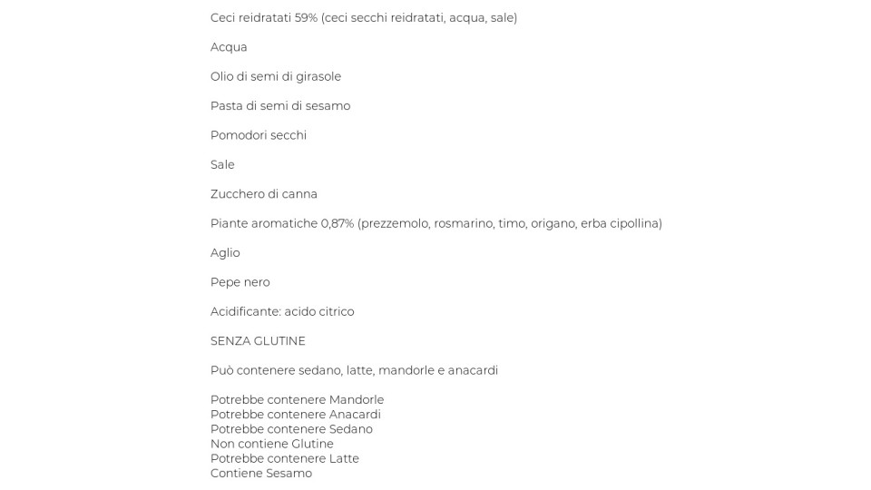 Noa Hummus di Ceci e Erbe