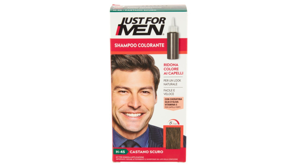 Just For Men Shampoo colorante castano scuro H-45