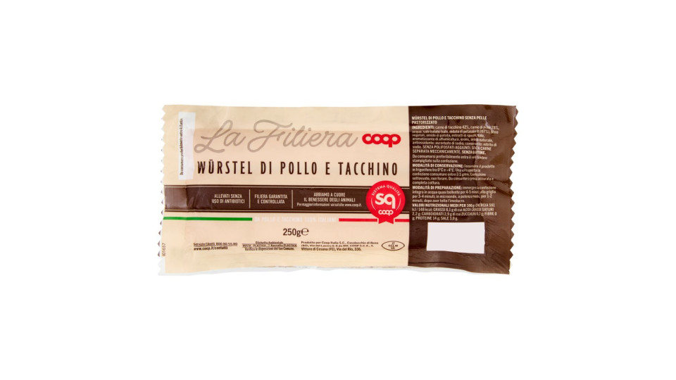 Würstel di Pollo e Tacchino Italiano senza Pelle