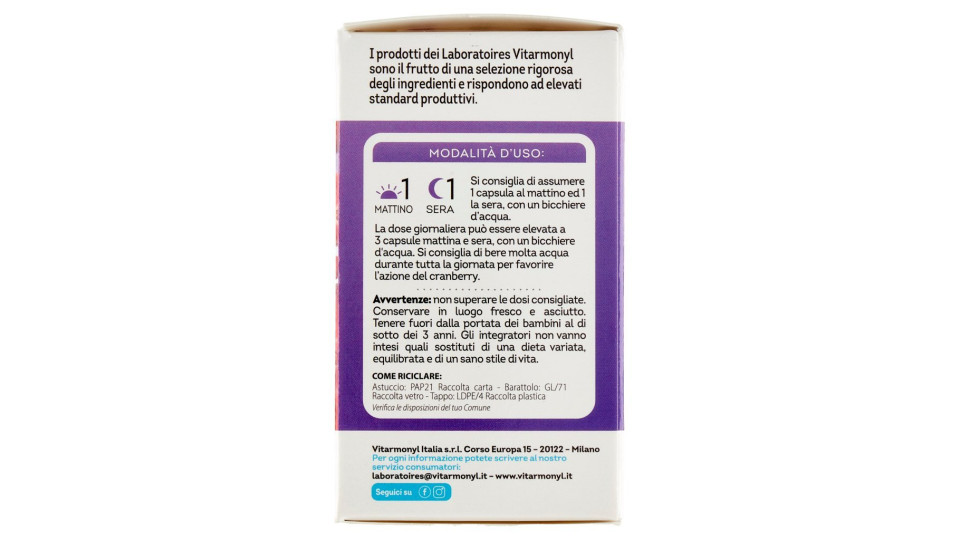 Laboratoires Vitarmonyl Cranberry 60 capsule:
