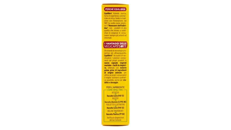Equilibra Ferro Vitamina C + Acido folico 60 vegicaps® perle vegetali
