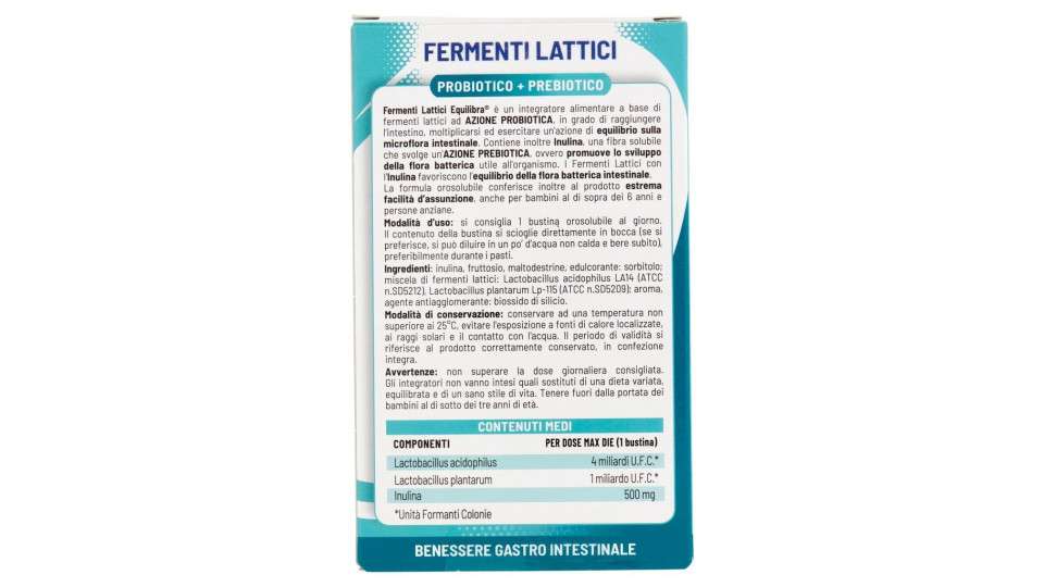 equilibra Fermenti Lattici Orosolubili 10 bustine stick pack