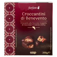 Croccantini Di Benevento Croccante Alle Nocciole Ricoperto Di Cioccolato Fondente (42%)