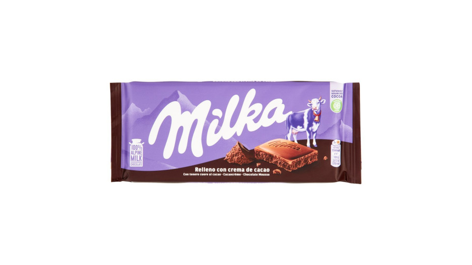 Milka con tenero cuore al cacao
