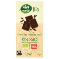 Vivi Verde Cioccolato Fondente Extra Biologico Cacao 70%