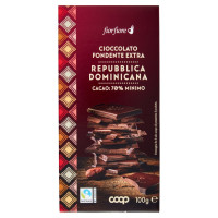 Cioccolato Fondente Extra Repubblica Dominicana Cacao: 70% Minimo