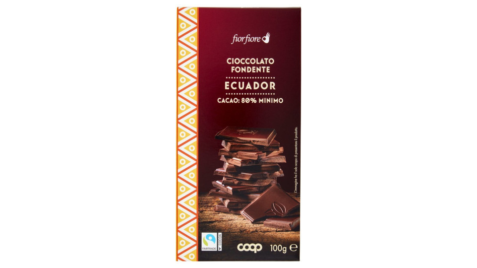 Cioccolato Fondente Extra Ecuador Cacao: 70% Minimo