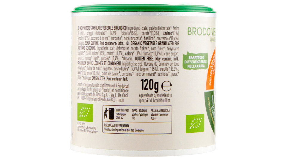 alce nero Brodo Vegetale Granulare