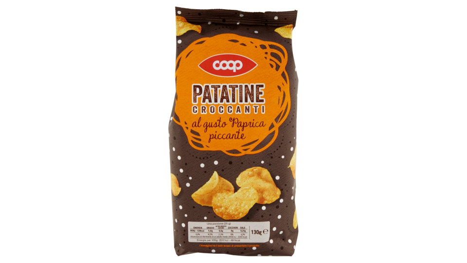 Patatine Croccanti al Gusto Paprica Piccante