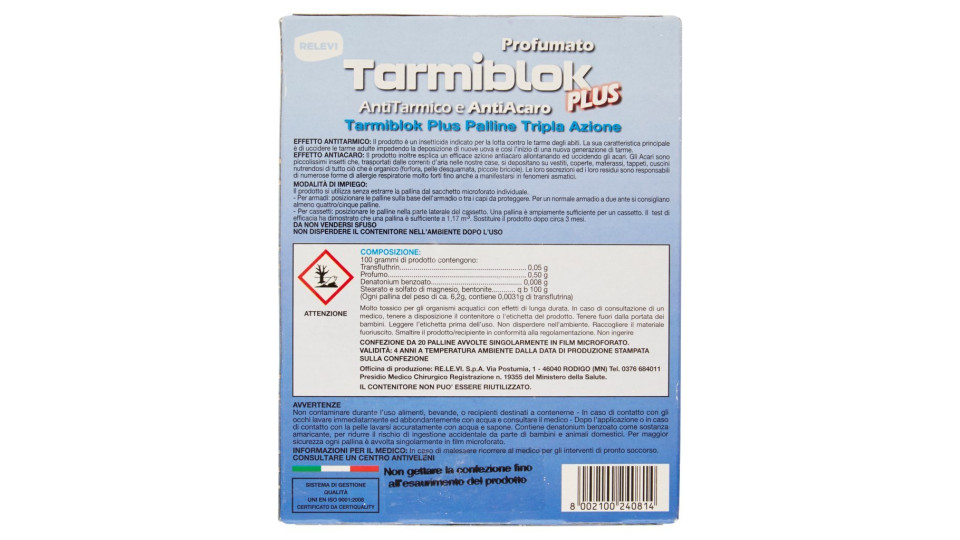 Relevi Tarmiblok Plus Profumato