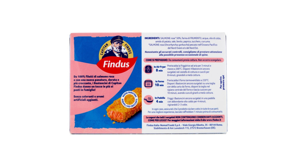 Capitan Findus 10 Bastoncini di Salmone