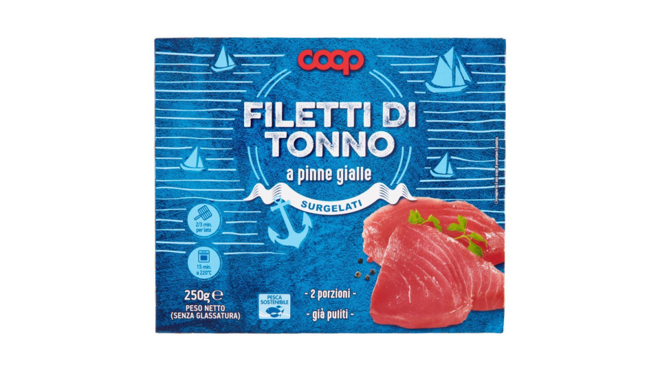 Filetti Di Tonno A Pinne Gialle Surgelati 2 Filetti