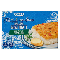 Filetti di Merluzzo d'Alaska con Patate e Rosmarino Gratinati Surgelati