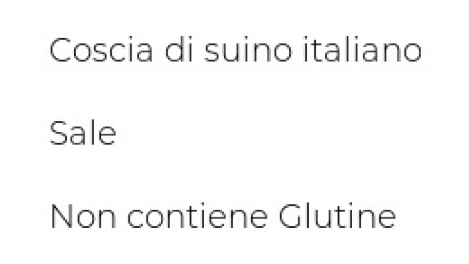 PROSCIUTTO CRUDO 30 MESI
