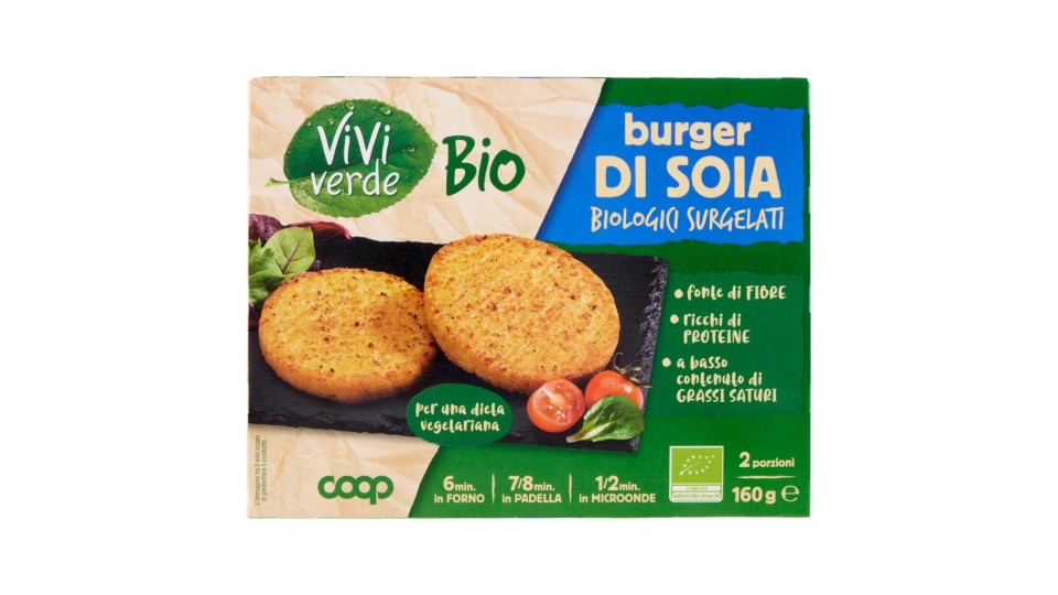 Burger di Soia Biologici Surgelati 2 Burger