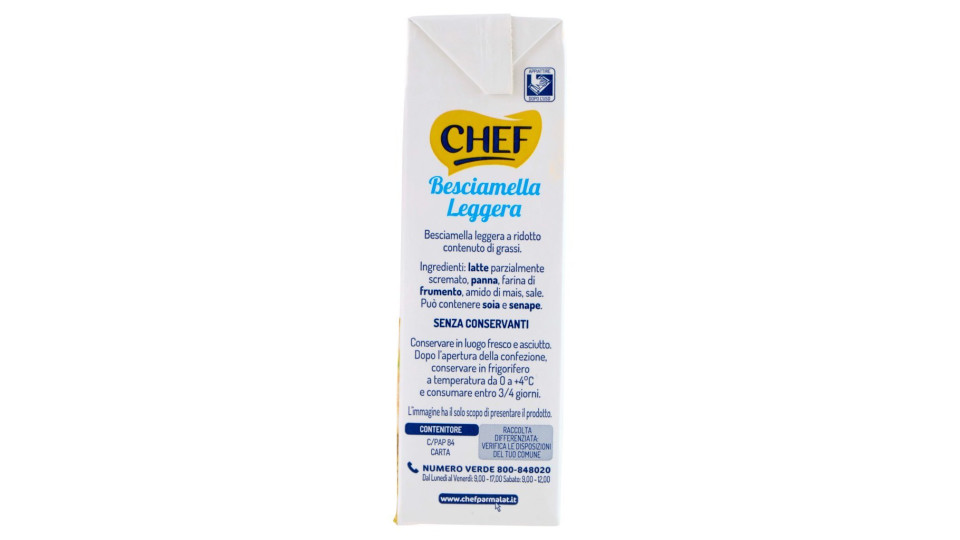 BESCIAMELLA CHEF LEGGERA