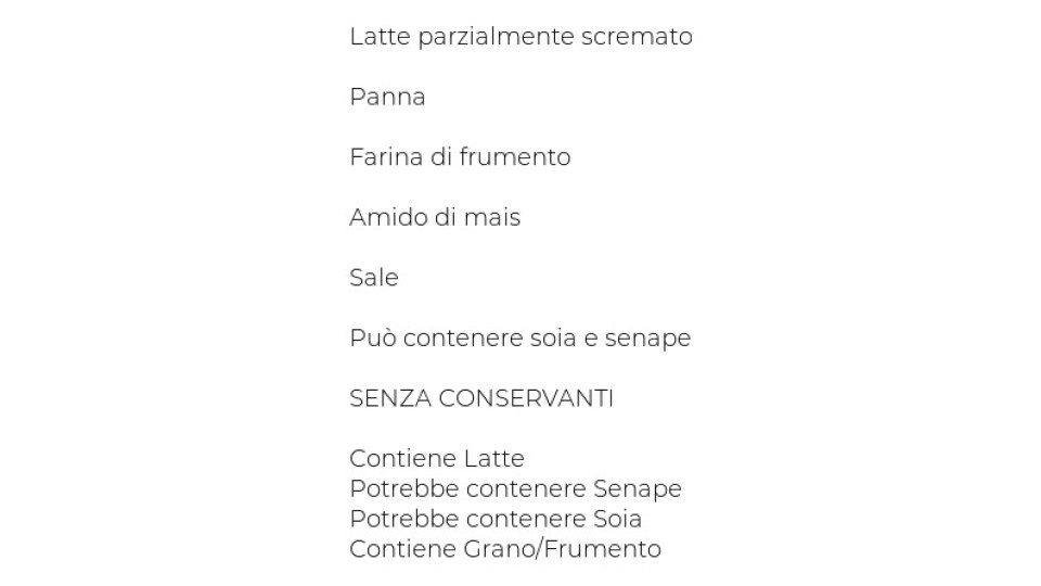 BESCIAMELLA CHEF LEGGERA