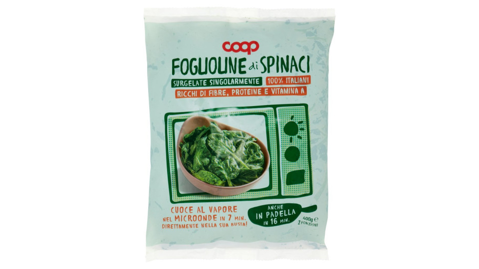 Foglioline Di Spinaci Surgelate Singolarmente