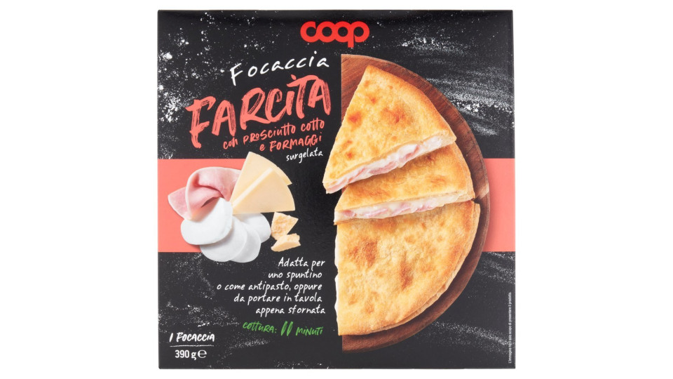 Focaccia Farcita Con Prosciutto Cotto E Formaggi Surgelata