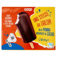 Gelato Alla Panna Ricoperto Al Cacao