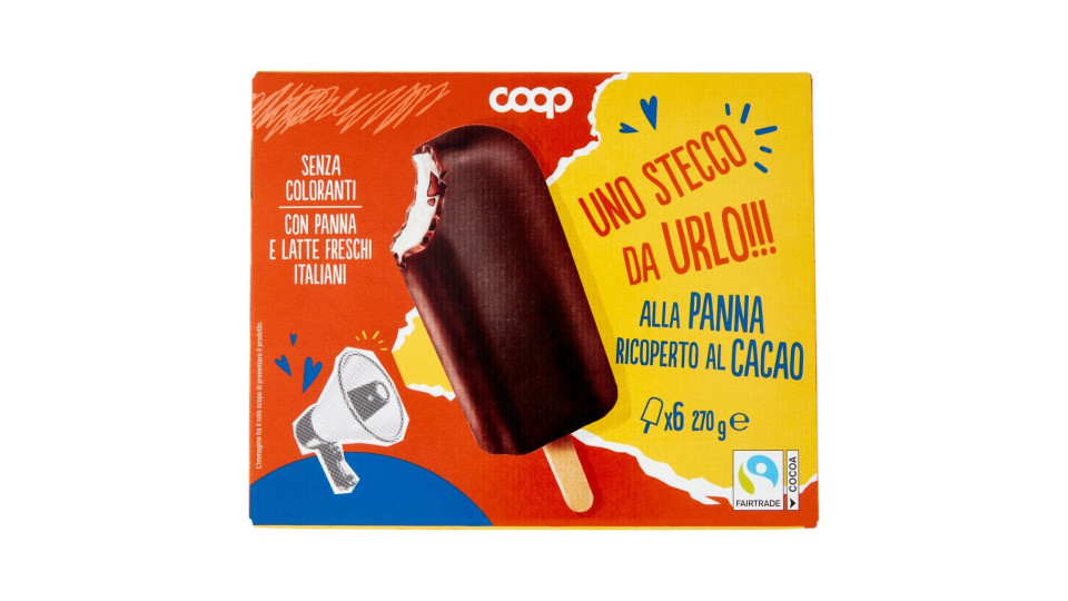 Gelato Alla Panna Ricoperto Al Cacao