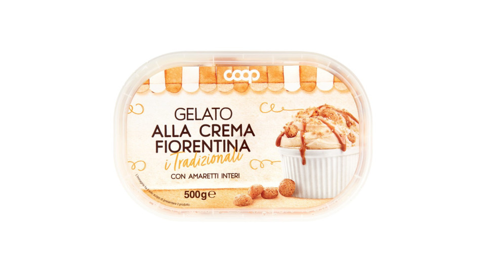 Gelato Crema Fiorentina con Amaretti Interi