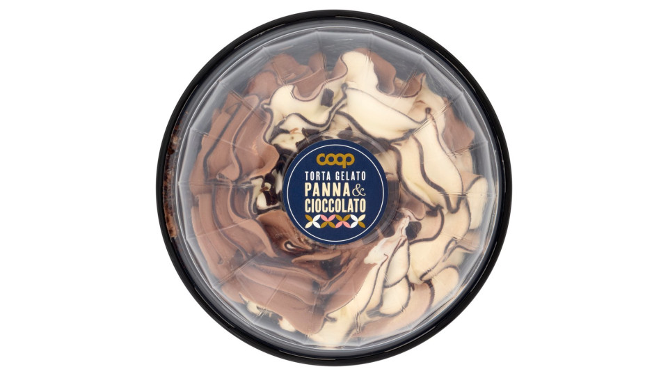 Torta Gelato Panna E Cioccolato