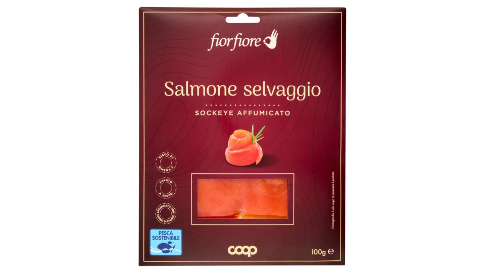 Salmone Selvaggio Sockeye Affumicato