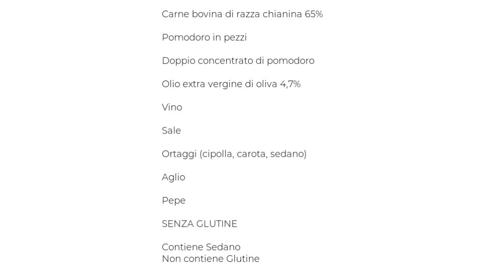 Ragù Di Carne Chianina