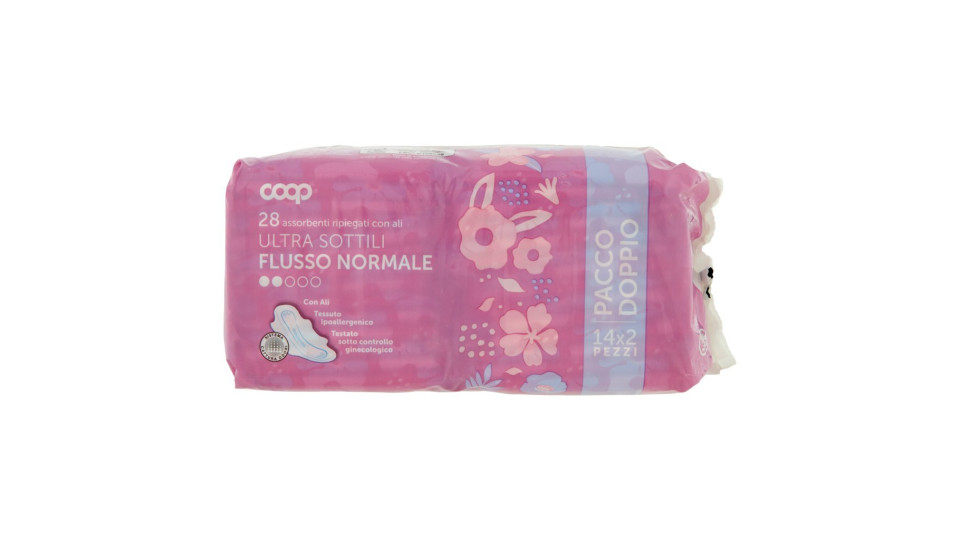 Assorbenti Ripiegati Con Ali Ultra Sottili Flusso Normale