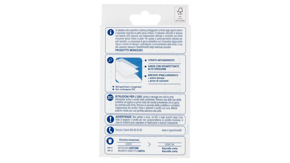 Medicazioni Adesive Tnt Delicate Formato Xxl 10 X 7,5 Cm