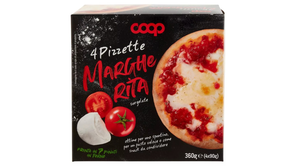 4 Pizzette Margherita Surgelate
