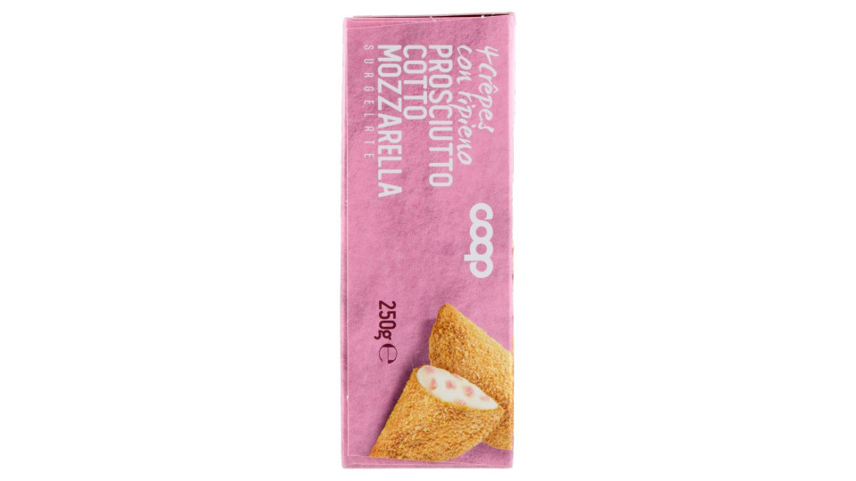 4 Crêpes Con Ripieno Al Prosciutto Cotto E Mozzarella Surgelate 4 X