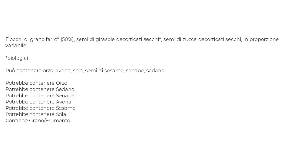 Mix Per Colazione Biologico