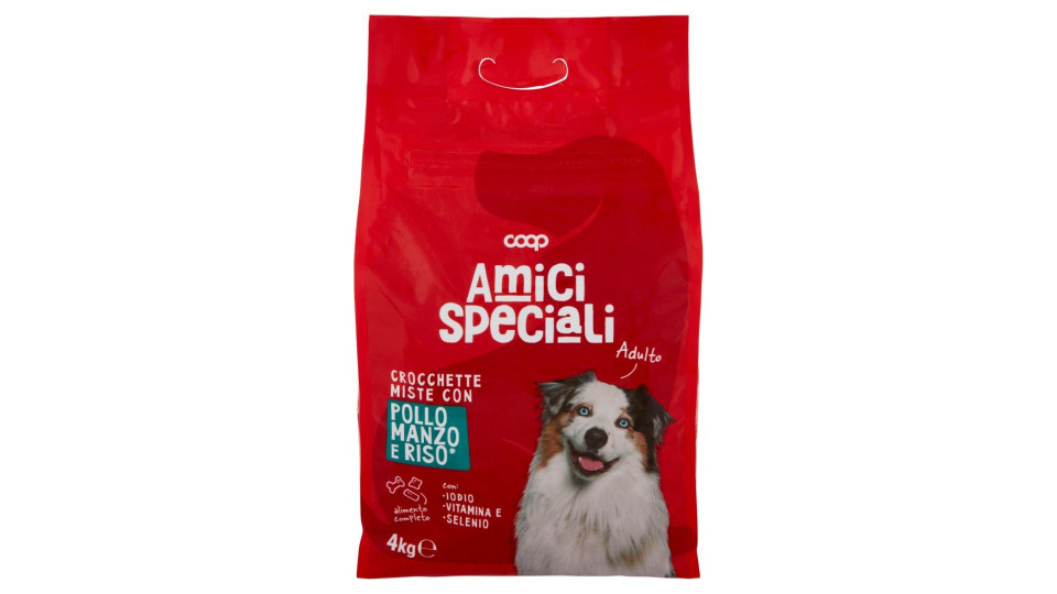 Crocchette Miste Con Pollo, Manzo E Riso Adulto