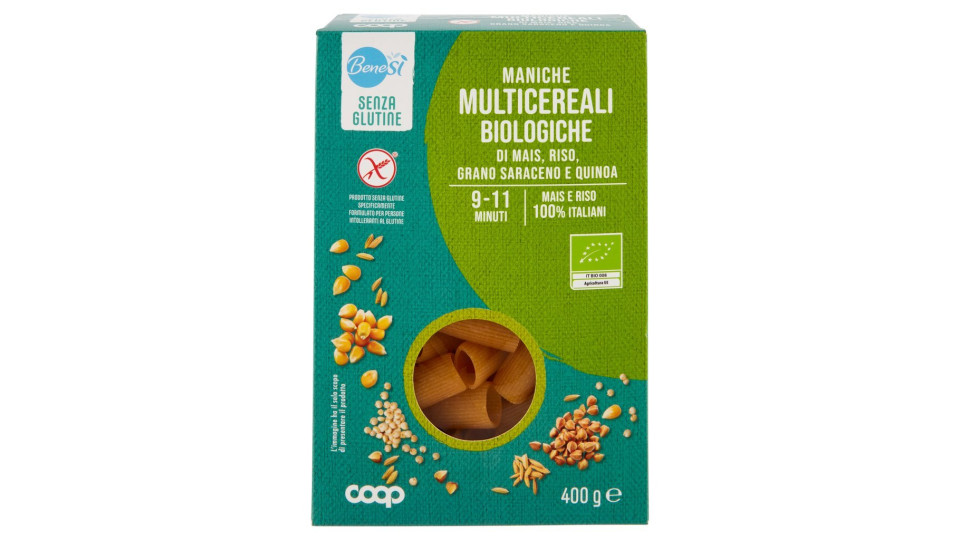Senza Glutine Maniche Multicereali Biologiche Di Mais, Riso, Grano Saraceno E Quinoa