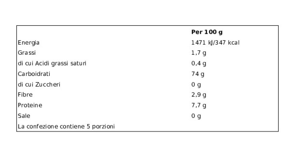Senza Glutine Maniche Multicereali Biologiche Di Mais, Riso, Grano Saraceno E Quinoa