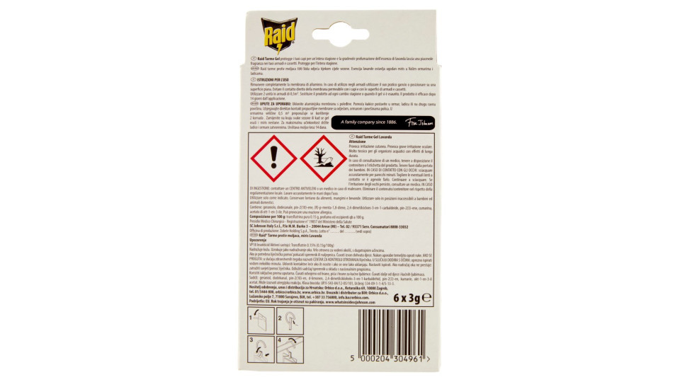 Raid Tarme Gel Lavanda